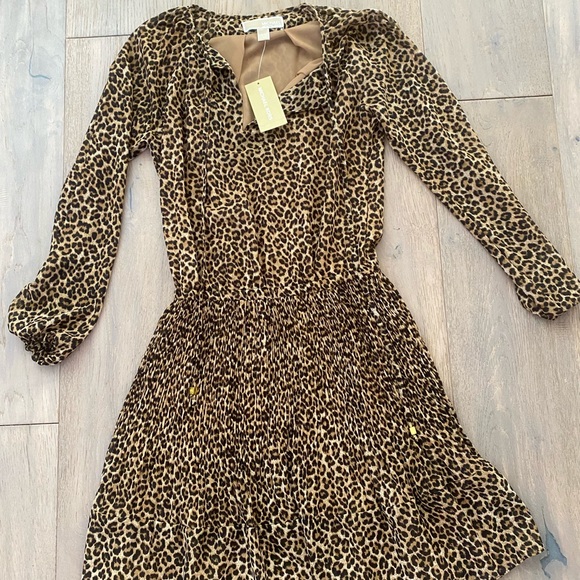 Michael Kors Leopard Dress In XS - Picture 2 of 5